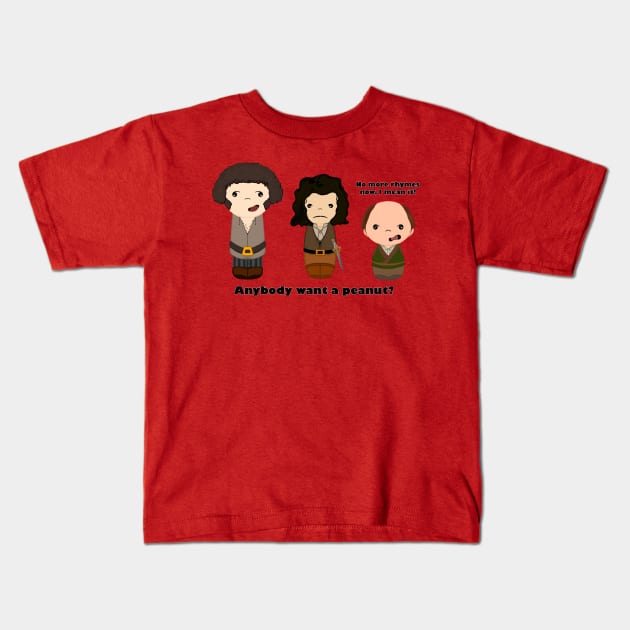 Anybody want a peanut? Kids T-Shirt by Jen Talley Design